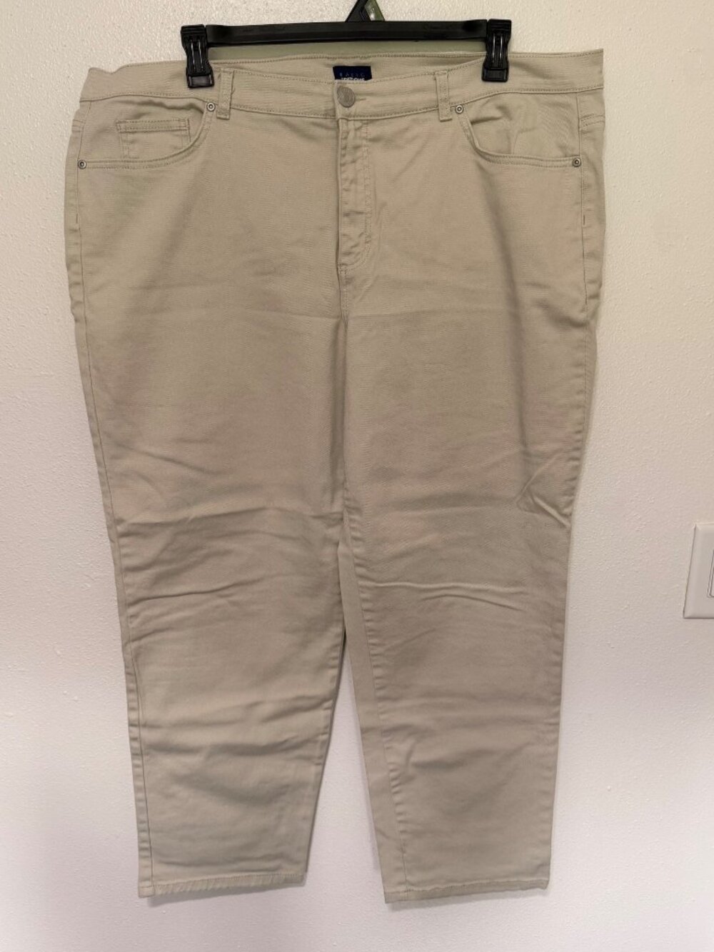 Basic Editions Denim Jeans Beige Classic Plus Straight Womans 22W